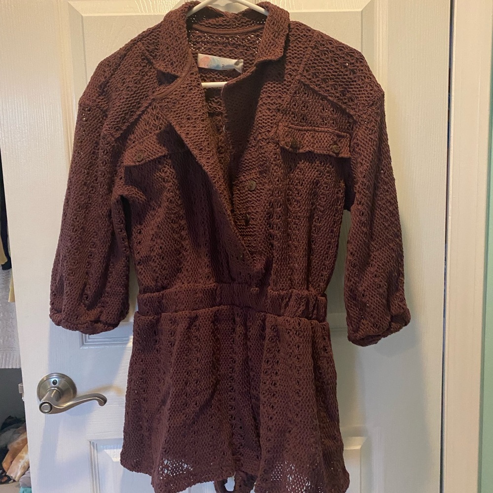 NWT Free People FP Beach Ryan Romper Size XS - Plum Jam color
